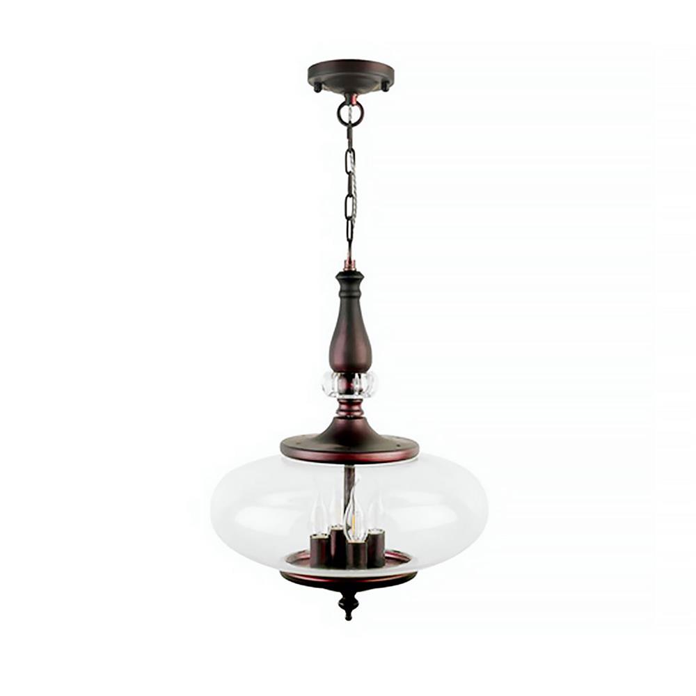 ไฟช่อ MODERN PSG38-074 L&E แก้ว สีขาวใส/โครเมียม 1 หัว