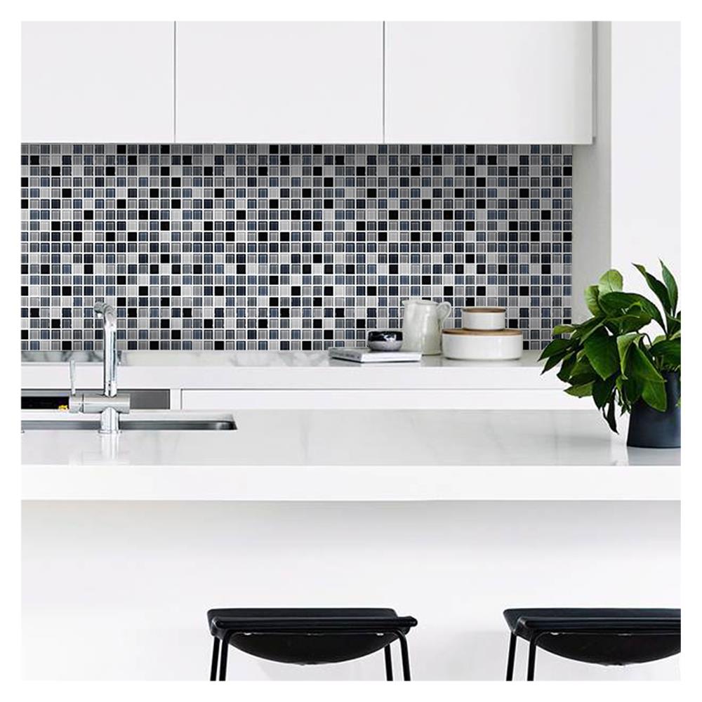 โมเสคแก้ว 30x30 ซม. TARA คละลายไลท์แบล็ค