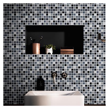 โมเสคแก้ว 30x30 ซม. TARA คละลายไลท์แบล็ค_3