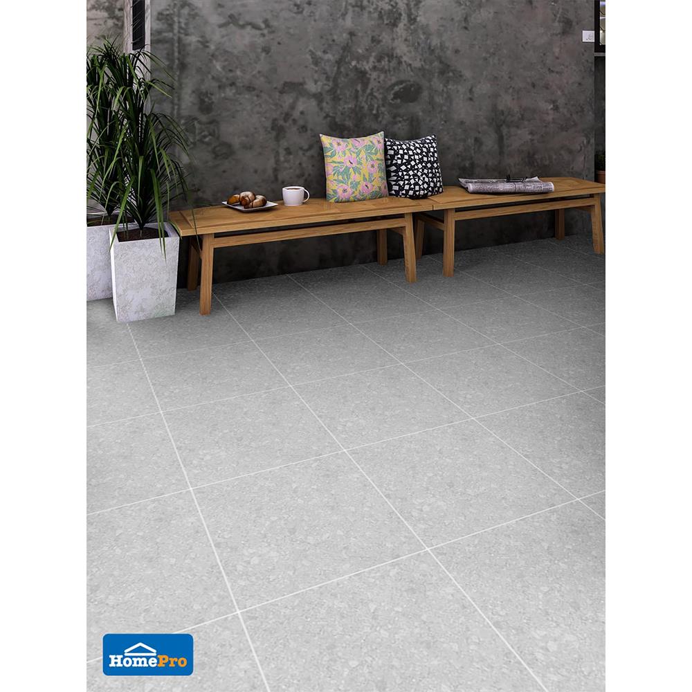 กระเบื้องพื้นพอร์ซเลน  16x16 นิ้ว COTTO โมดิช สีเทาอ่อน PM 0.96M2