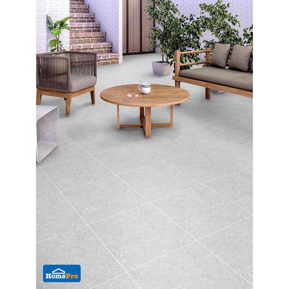 กระเบื้องพื้นพอร์ซเลน  16x16 นิ้ว COTTO โมดิช สีเทาอ่อน PM 0.96M2