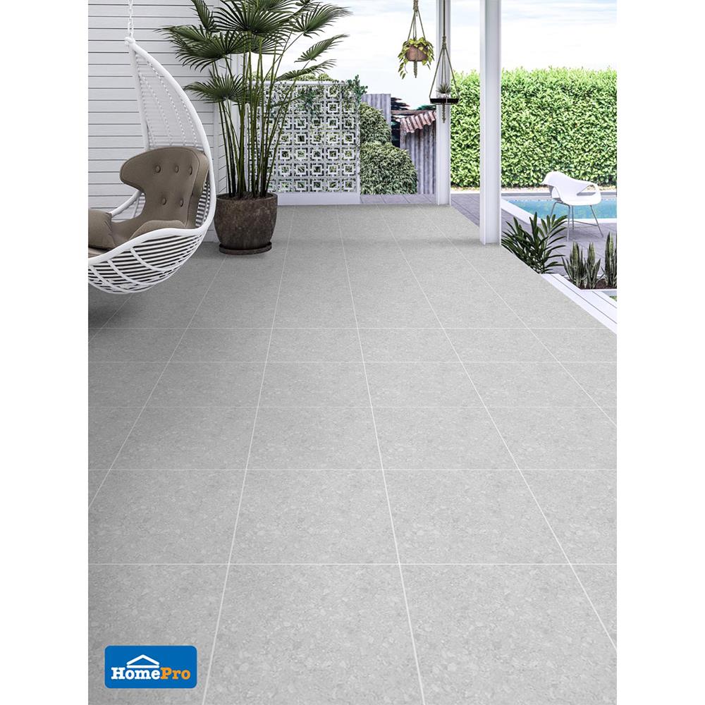 กระเบื้องพื้นพอร์ซเลน  16x16 นิ้ว COTTO โมดิช สีเทาอ่อน PM 0.96M2