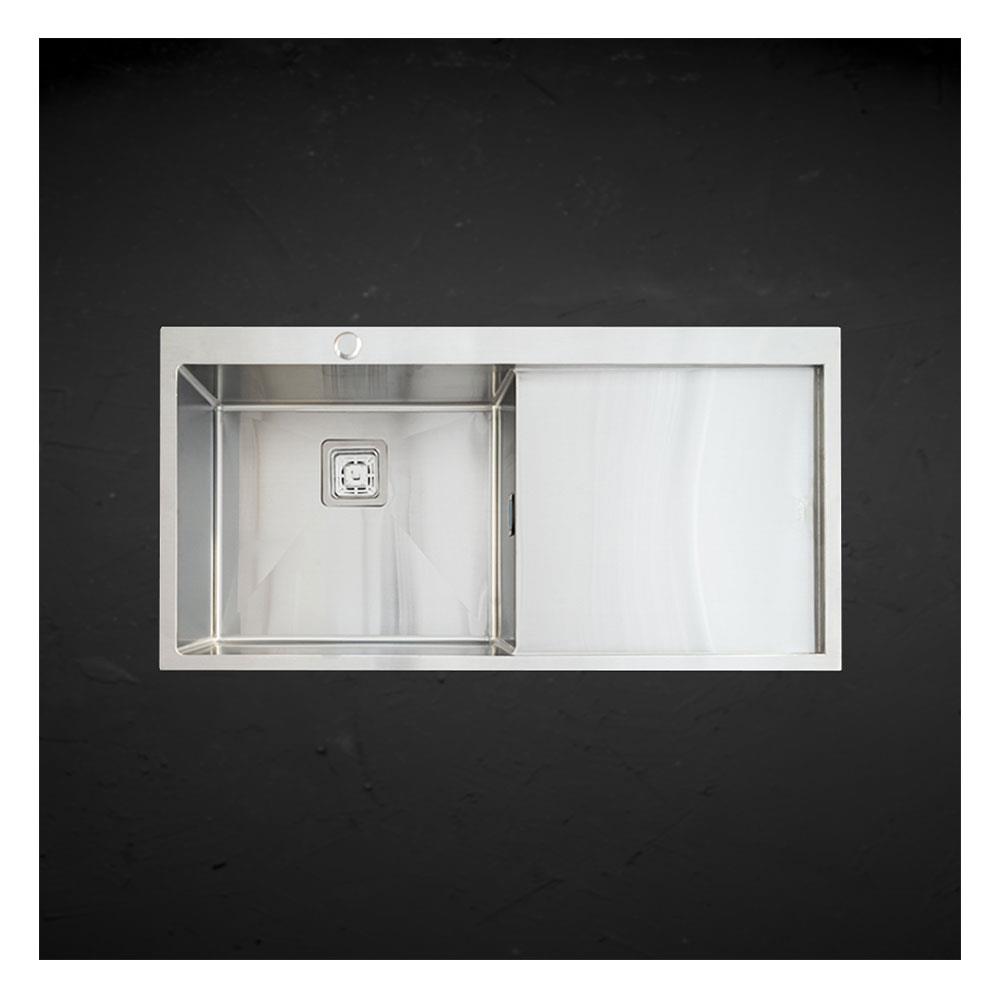 ซิงค์ฝังสแควร์ 1 หลุม 1 ที่พัก TEKA TQB R10 สเตนเลส