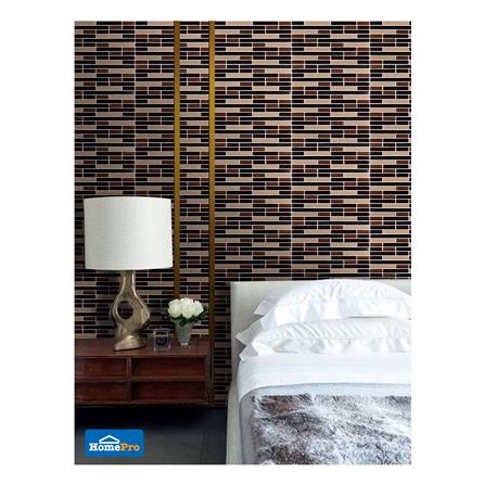 โมเสคแก้ว 30x30 ซม. มิกส์บราวน์_2