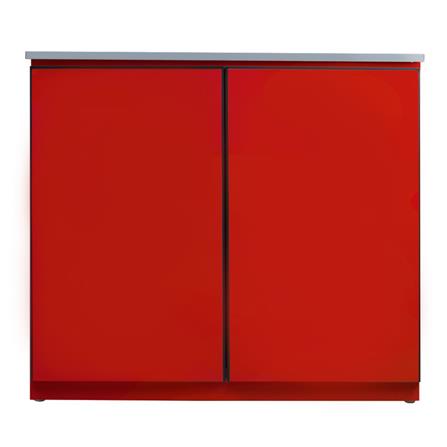 ตู้เหล็กบานเปิดทึบ KIOSK DB-201 สีแดง_1