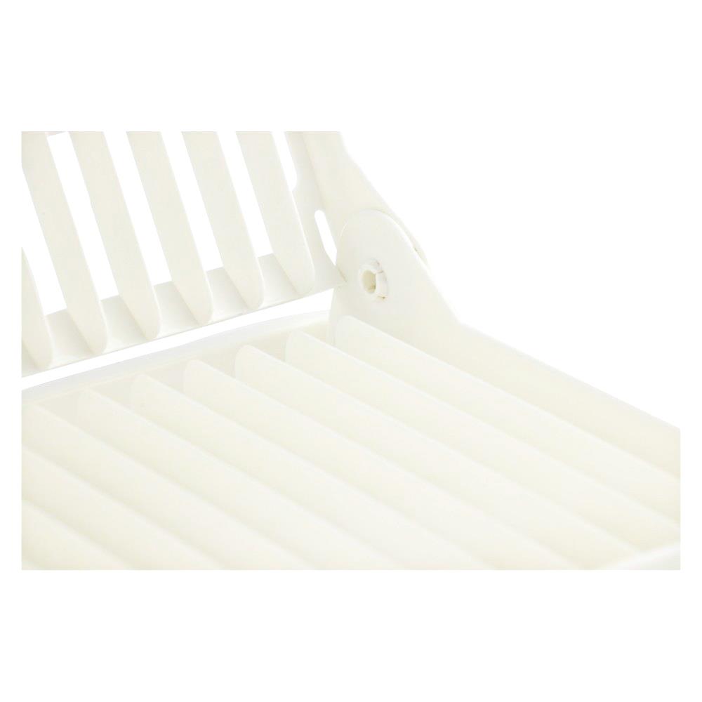 ที่คว่ำจานพลาสติกแบบพับได้พร้อมถาดรองน้ำ