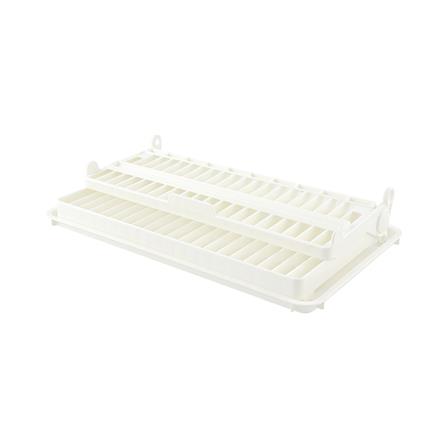 ที่คว่ำจานพลาสติกแบบพับได้พร้อมถาดรองน้ำ_1