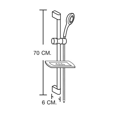 ฝักบัวราวเลื่อนครบชุด MOYA MY 4556_4
