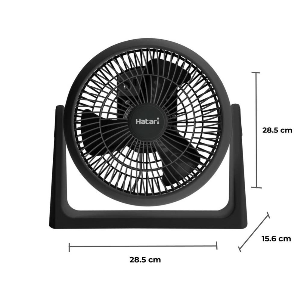 PORTABLE FAN 8IN HATARI HT-PS20M1 BLACK