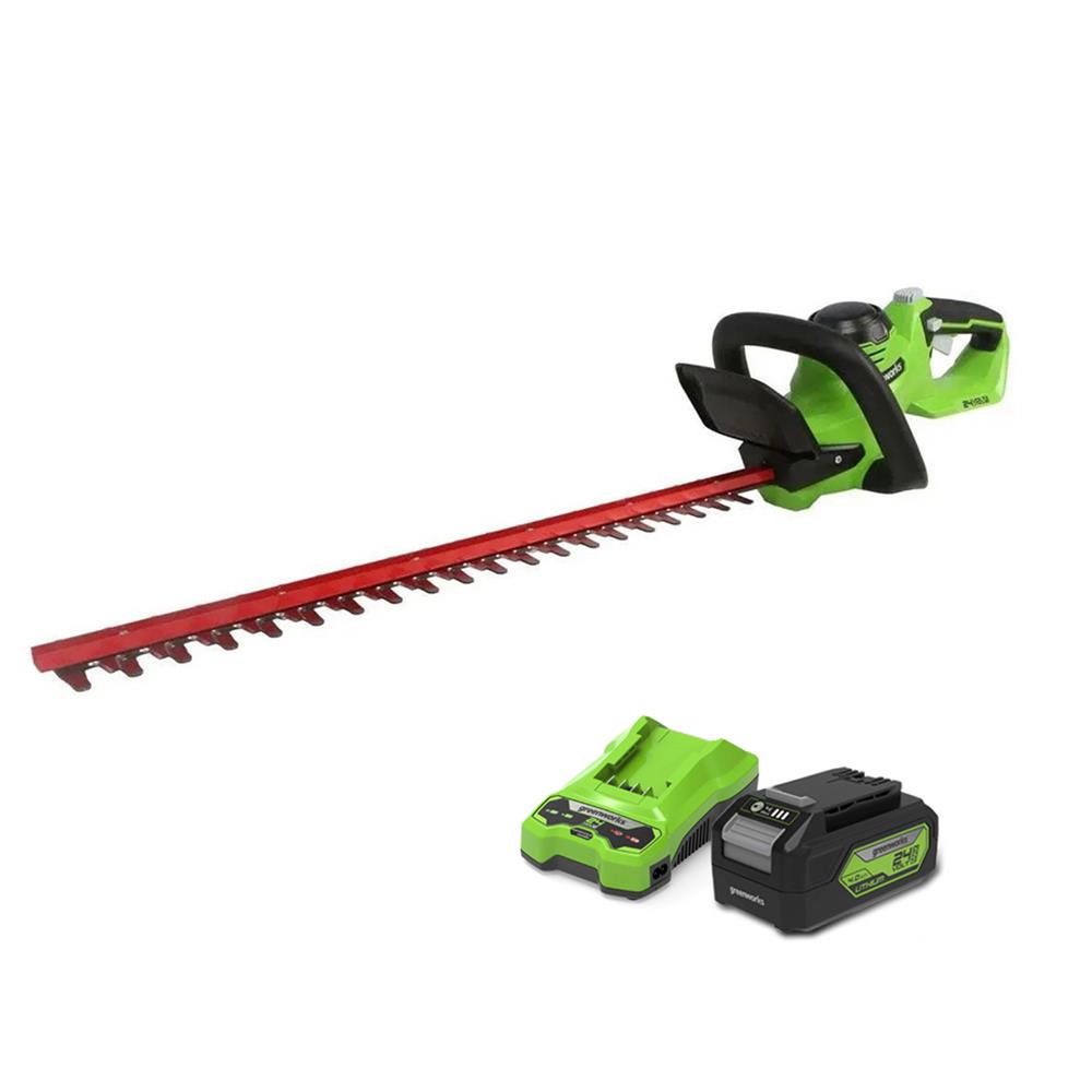 เครื่องตัดแต่งพุ่มไม้ไร้สาย (พร้อมแบตเตอรี่) GREENWORKS GWS0002 24 โวลต์
