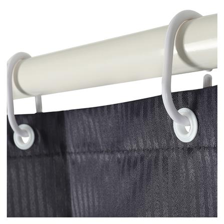 ม่านห้องน้ำ POLYESTER  MOYA ST20-Grey 180x180ซม._1