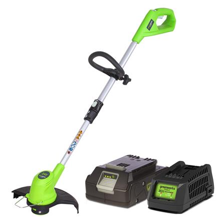 เครื่องเล็มหญ้าไร้สาย (พร้อมแบตเตอรี่) GREENWORKS GWS0001 24 โวลต์_1