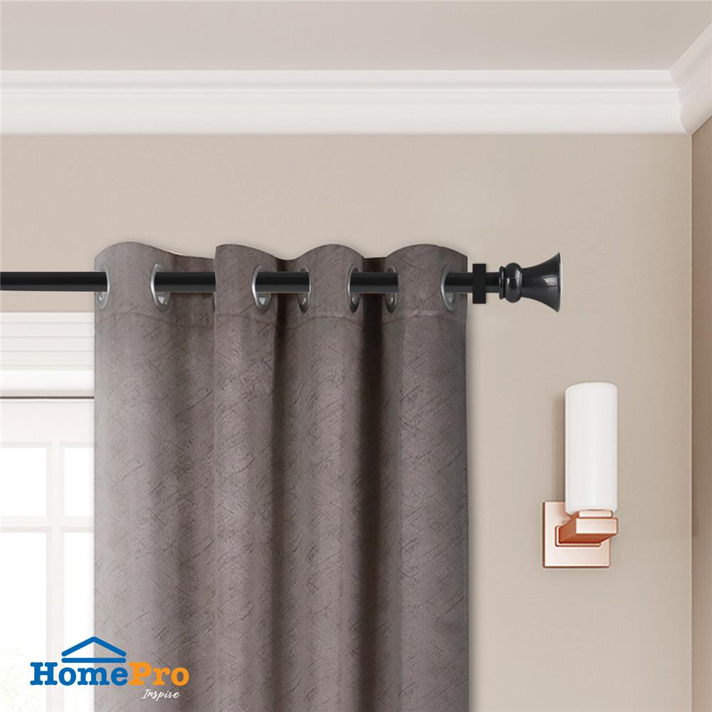 รางเหล็ก ยืดหด HOME LIVING STYLE EGYPTIA 180-310 ซม. สีดำ
