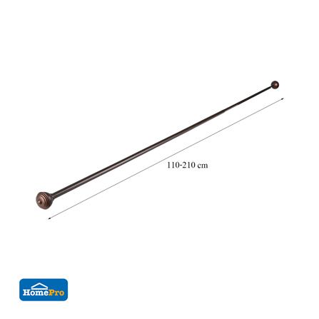 รางเหล็ก ยืดหด HOME LIVING STYLE STACKER 110-210 ซม. สีน้ำตาล_5