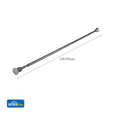 รางเหล็ก ยืดหด HOME LIVING STYLE EGYPTIAN 110-210 ซม. สีเงินรมดำ_5