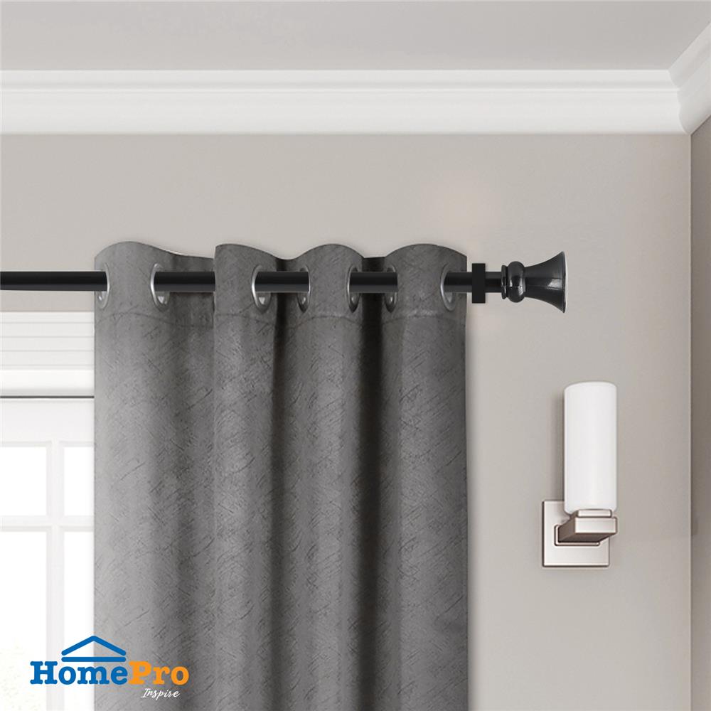 รางเหล็ก HOME LIVING STYLE EGYPTIAN ยืดหด 110-210 ซม. สีดำ
