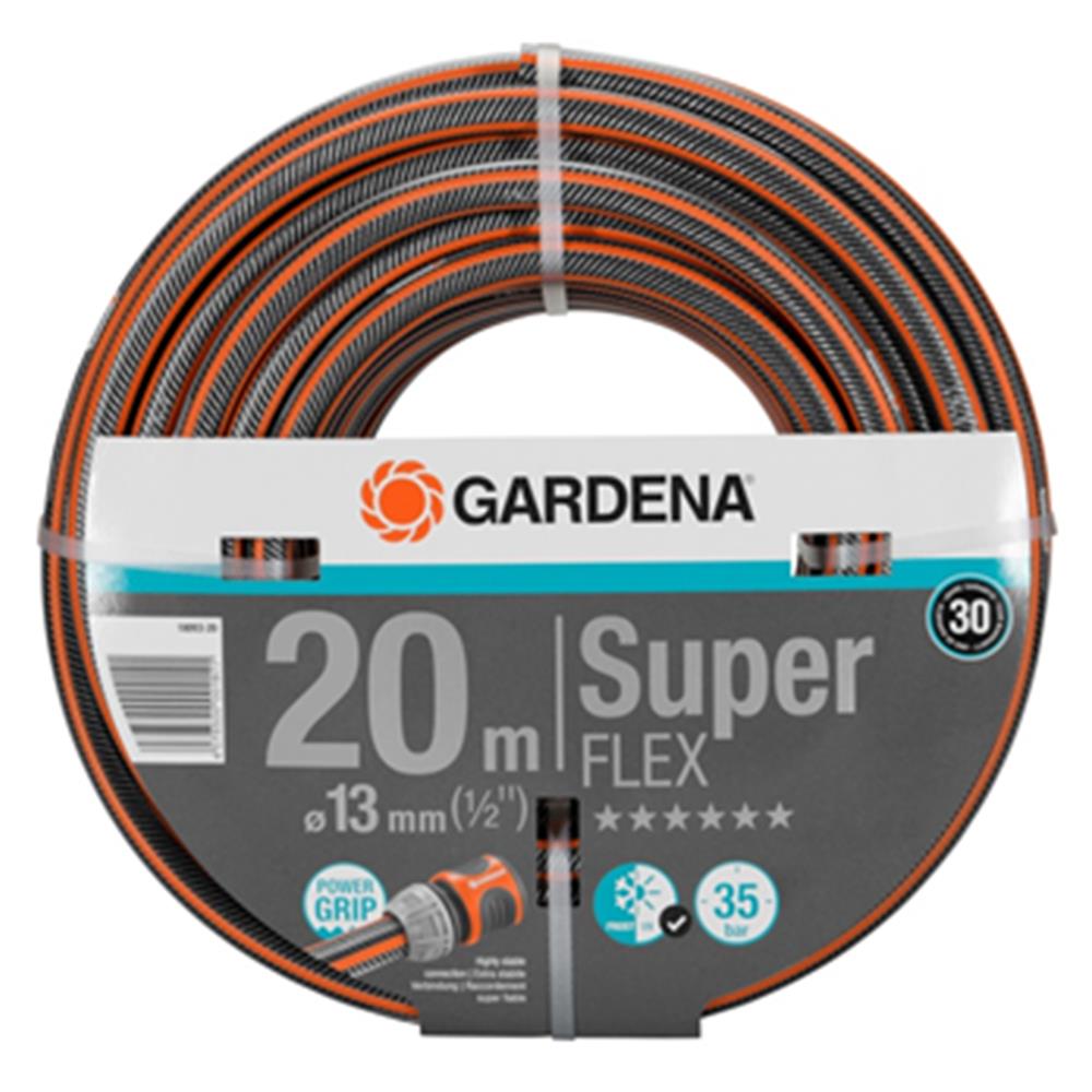สายยางม้วน PVC GARDENA SUPERFLEX 1/2 นิ้วX20เมตร สีส้ม