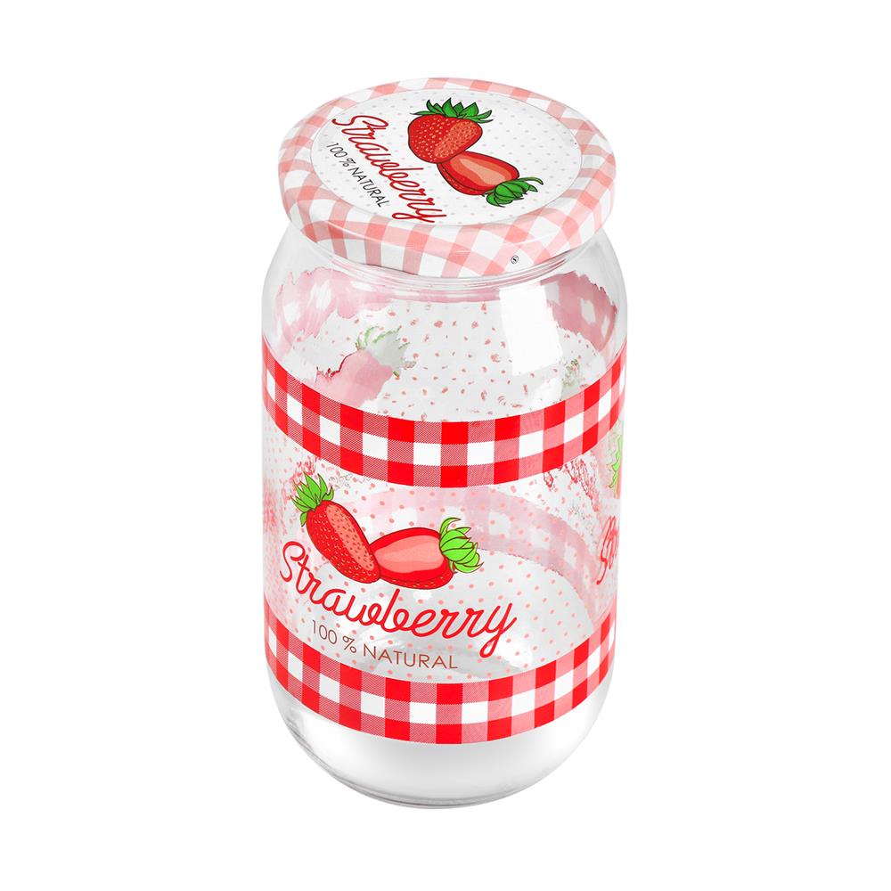 ขวดโหลแก้ว สตรอว์เบอร์รี 1ลิตร