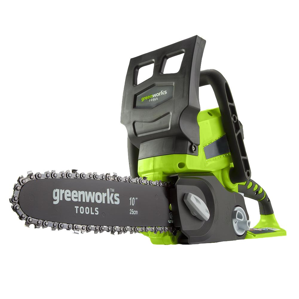 เลื่อยโซ่ไร้สาย (พร้อมแบตเตอรี่) GREENWORKS GWS0004 24 โวลต์