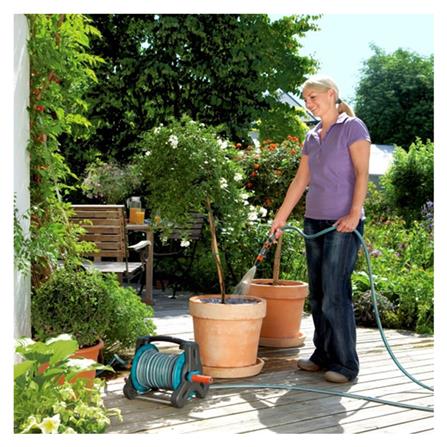 สายยางโรลตั้งพื้น GARDENA 1/2 นิ้วX10เมตร สีฟ้า/สีดำ_2