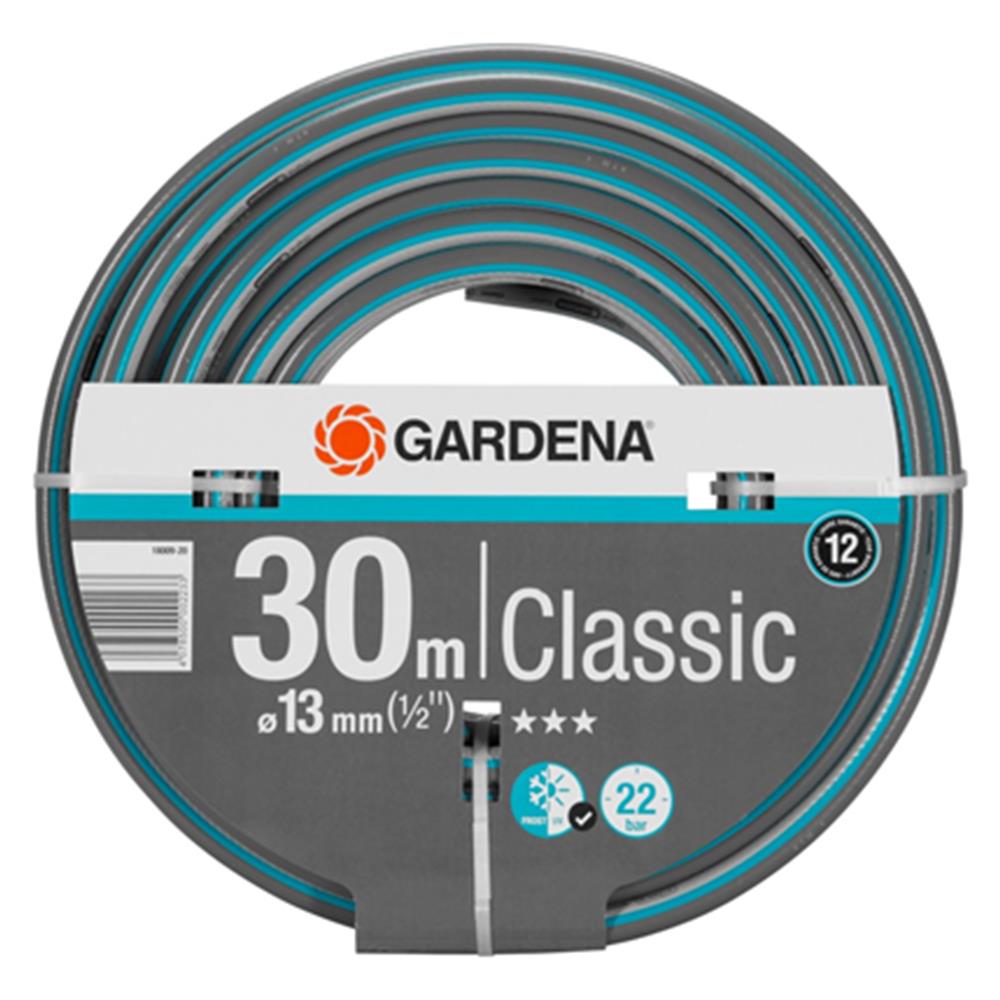 สายยางม้วน PVC ใยแก้ว GARDENA 18009-26 1/2 นิ้วX30เมตร สีฟ้า