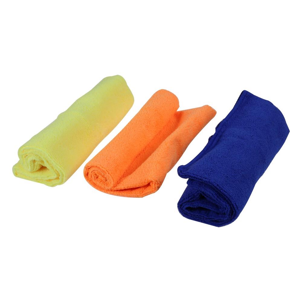 ผ้าไมโครไฟเบอร์เช็ดทำความสะอาดรถยนต์ WAXY 40x40 ซม. หลากสี (แพ็ก 3 ผืน)