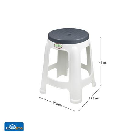 เก้าอี้พลาสติก SPRING BEST CHAIR สี CHARCOAL_5