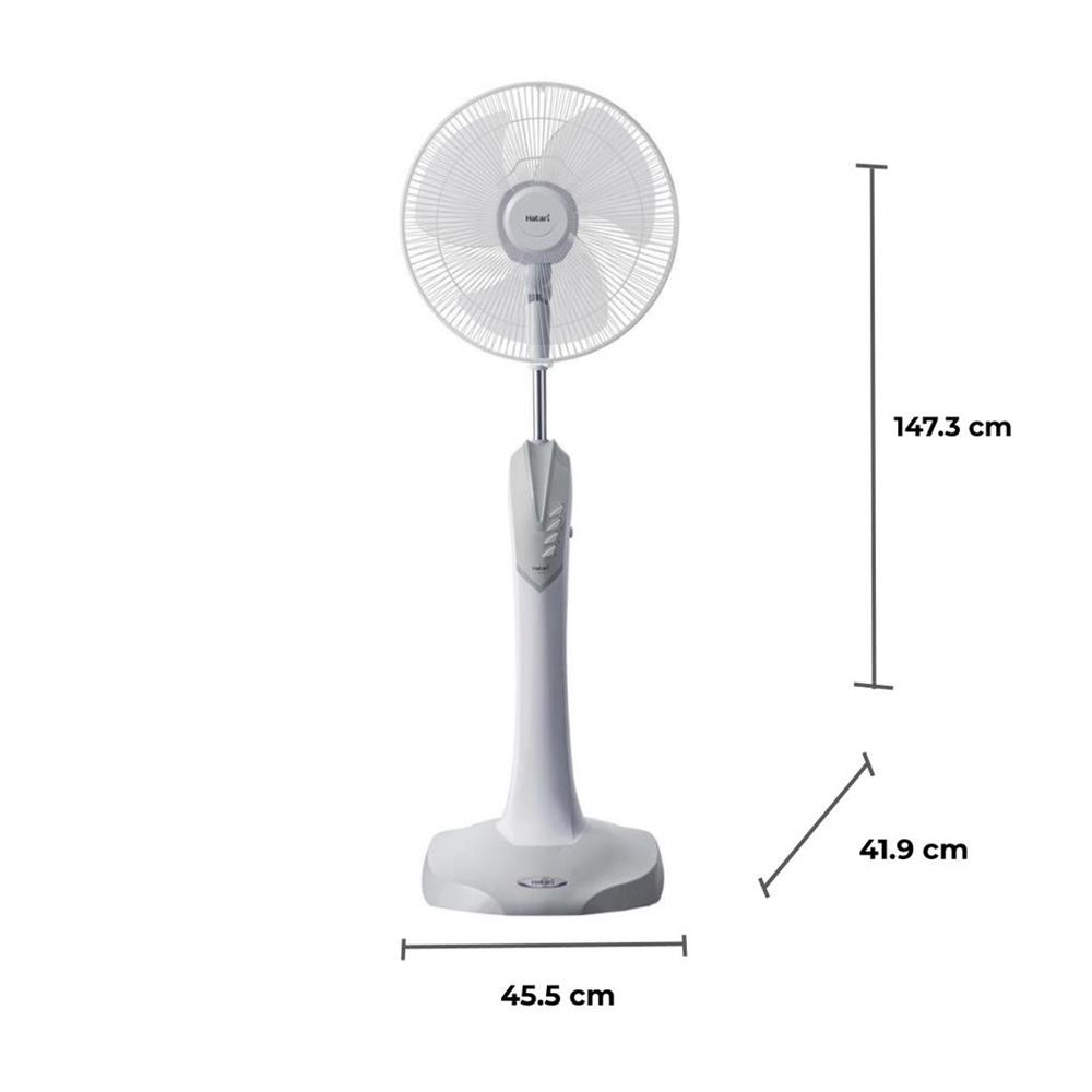 พัดลมตั้งพื้น 16 นิ้ว HATARI HD-P16M3  สีเทา