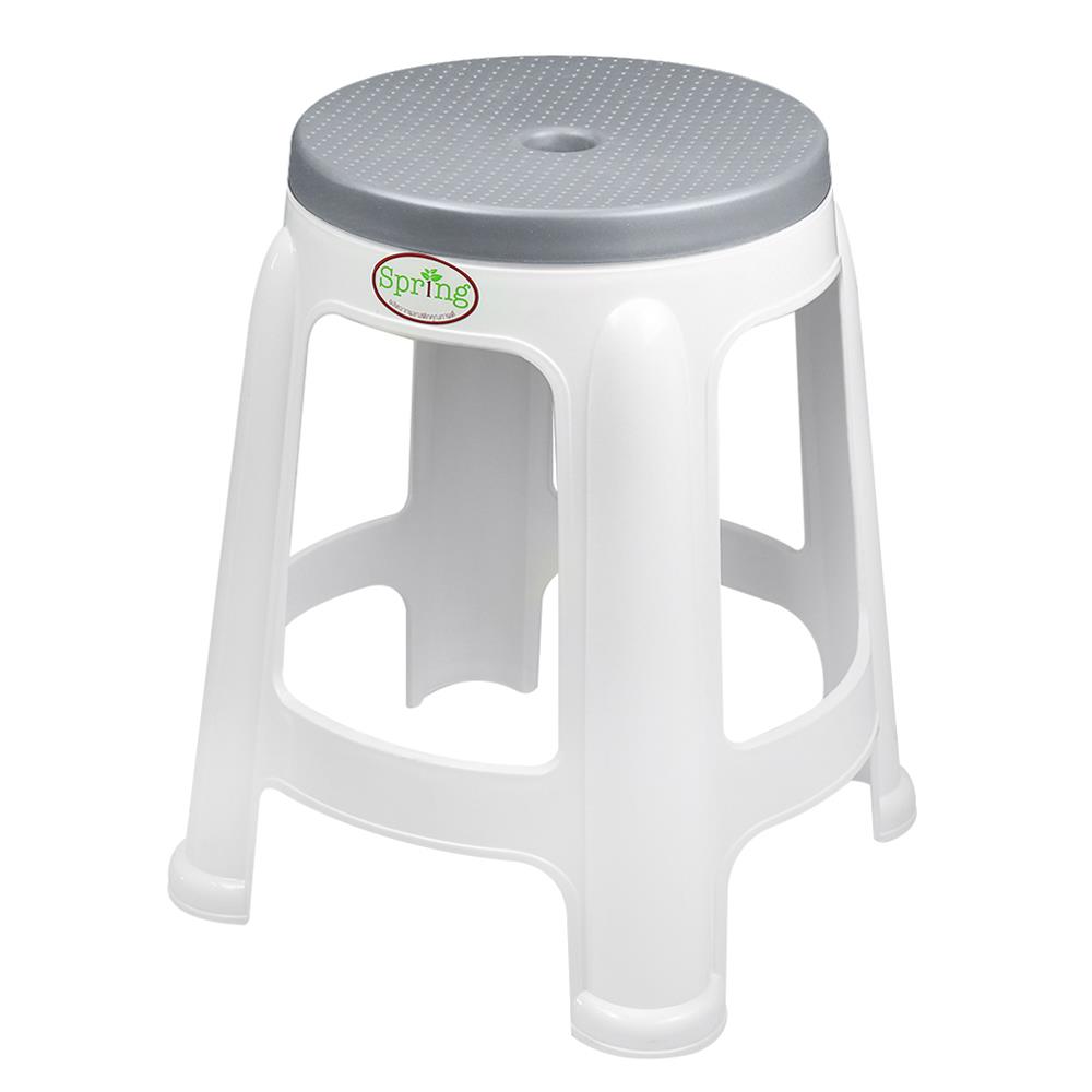 เก้าอี้พลาสติก SPRING BEST CHAIR สีเทา