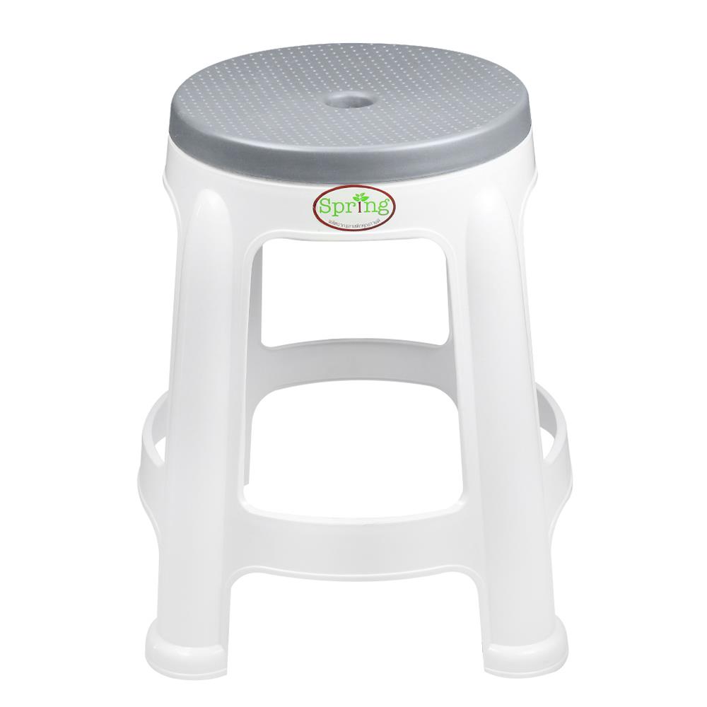 เก้าอี้พลาสติก SPRING BEST CHAIR สีเทา