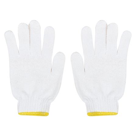 ถุงมือถักกันลื่น PARAGON สีขาว/สีเหลือง