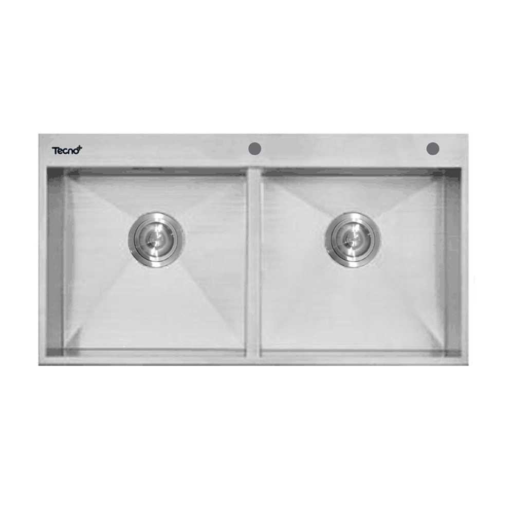 ซิงค์ฝัง 2 หลุม TECNOPLUS Sofia 2B สเตนเลส