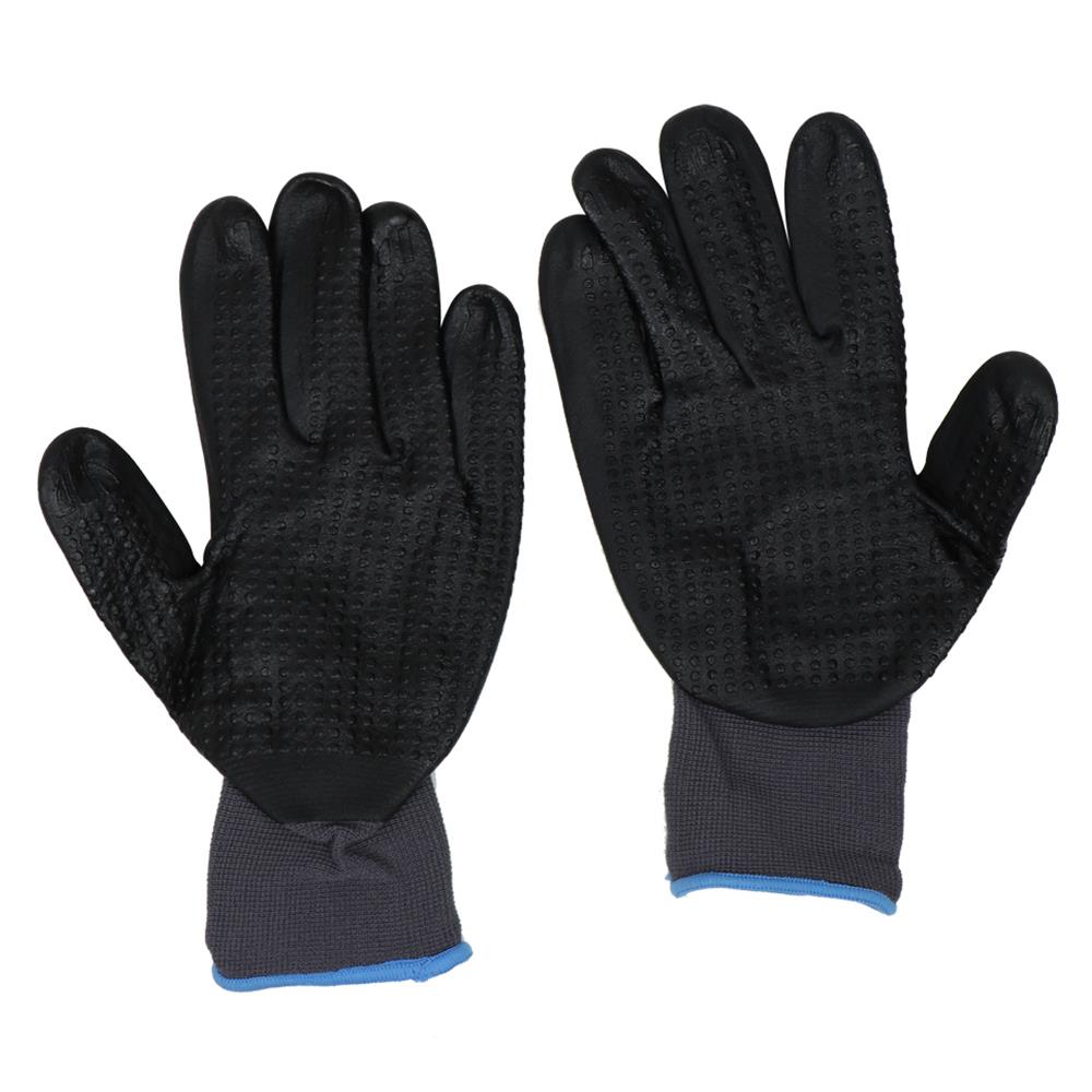 ถุงมือถักเคลือบไมโครโฟมไนไตร MICROTEX สีดำ/สีเทา