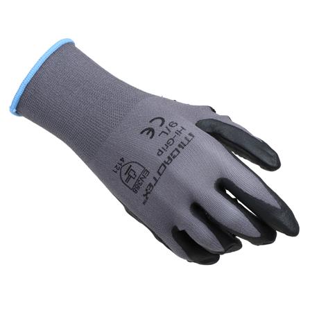 ถุงมือถักเคลือบไมโครโฟมไนไตร MICROTEX สีดำ/สีเทา_2