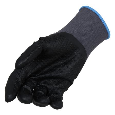 ถุงมือถักเคลือบไมโครโฟมไนไตร MICROTEX สีดำ/สีเทา_3