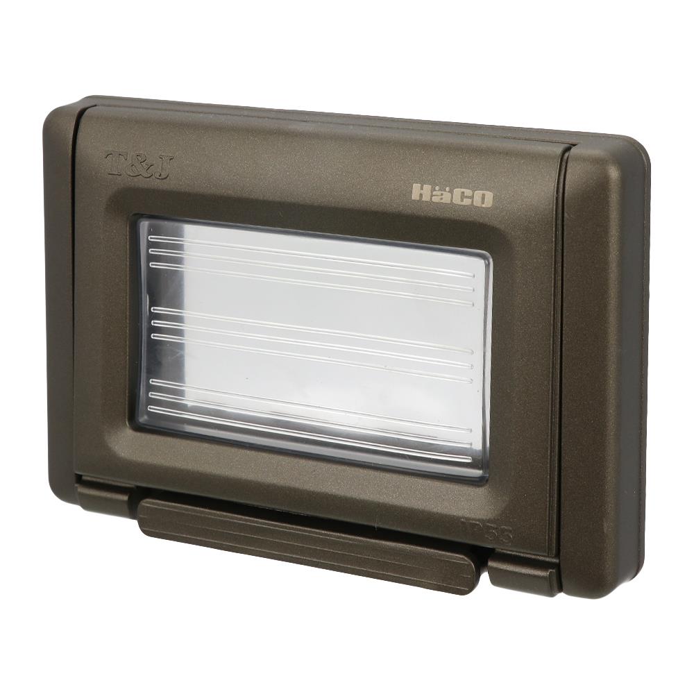 หน้ากากกันน้ำ HACO3 ช่อง TJ-IPW553-ST สีดำ