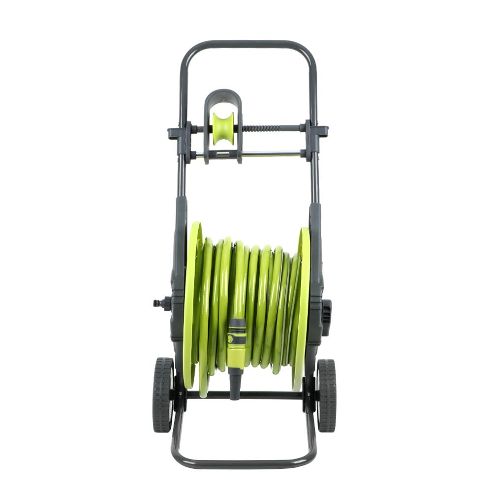 สายยางโรลล้อลาก SPRING DGH-008-S 1/2นิ้้วX40เมตร สีเขียว/สีเทา