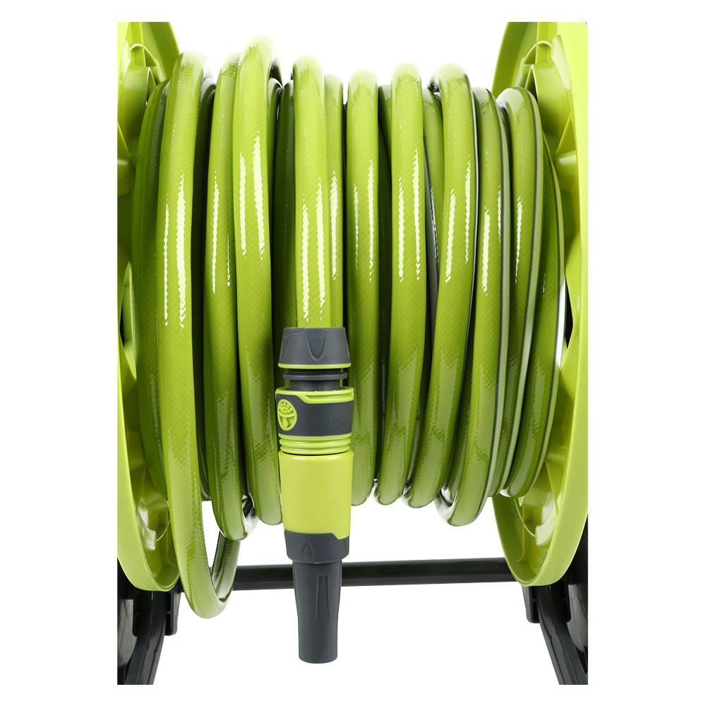 สายยางโรลล้อลาก SPRING DGH-008-S 1/2นิ้้วX40เมตร สีเขียว/สีเทา