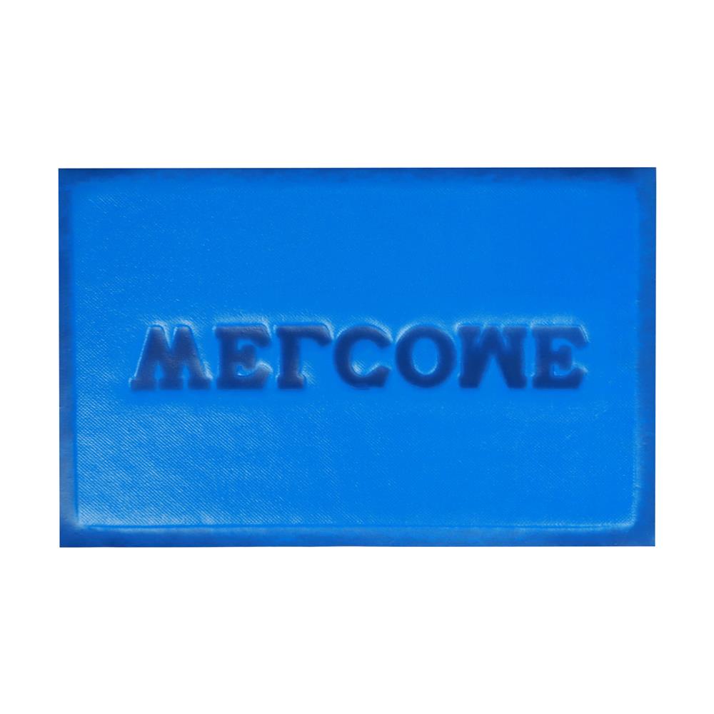 พรมเช็ดเท้าดักฝุ่น ME LIVING WELCOME 40X60 ซม. สีน้ำเงิน
