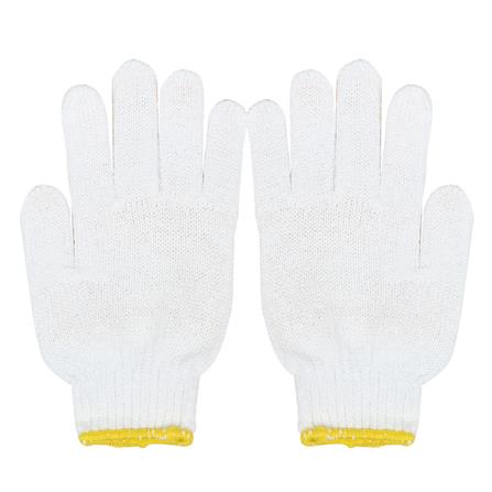 ถุงมือถักเคลือบยางธรรมชาติ MICROTEX สีเหลือง_1