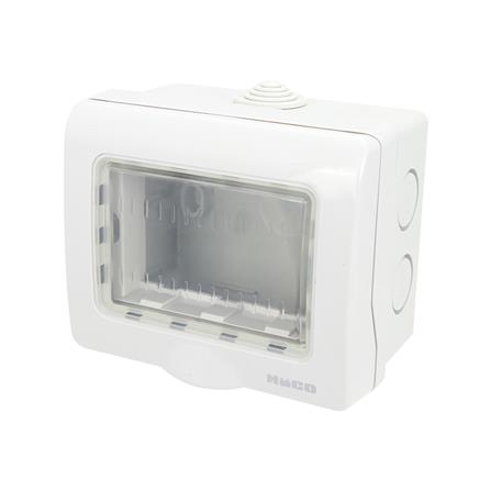 หน้ากากกันน้ำ HACO 3 ช่อง AP-W222R/S สีเทา_1