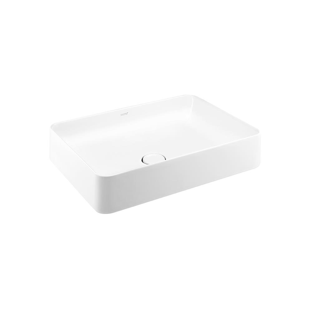 อ่างล้างหน้าวางบนเคาน์เตอร์ COTTO C003427 สีขาว