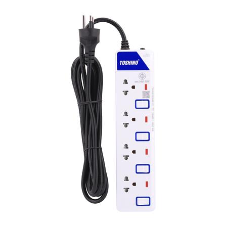 รางปลั๊กไฟ 4 ช่อง 4 สวิตซ์ TOSHINO ET-914 3 ม._1