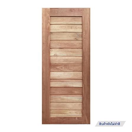 ประตูไม้เรดวูด N999 โมเดิร์น 80X200 ซม. สีธรรมชาติ_0