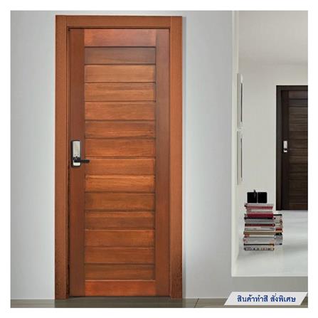 ประตูไม้เรดวูด N999 โมเดิร์น 80X200 ซม. สีธรรมชาติ_4