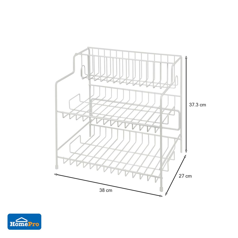ชั้นวางของอเนกประสงค์ลวดเคลือบ 3 ชั้น EKONO 916E