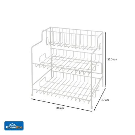 ชั้นวางของอเนกประสงค์ลวดเคลือบ 3 ชั้น EKONO 916E_4