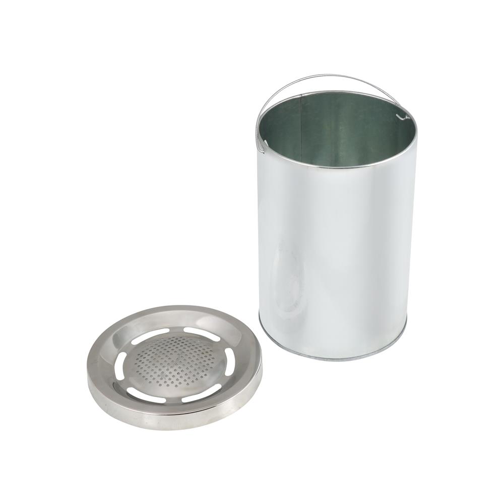 ถังขยะกลม ACCO ML-HM9430B ขนาด 12L สีเงิน