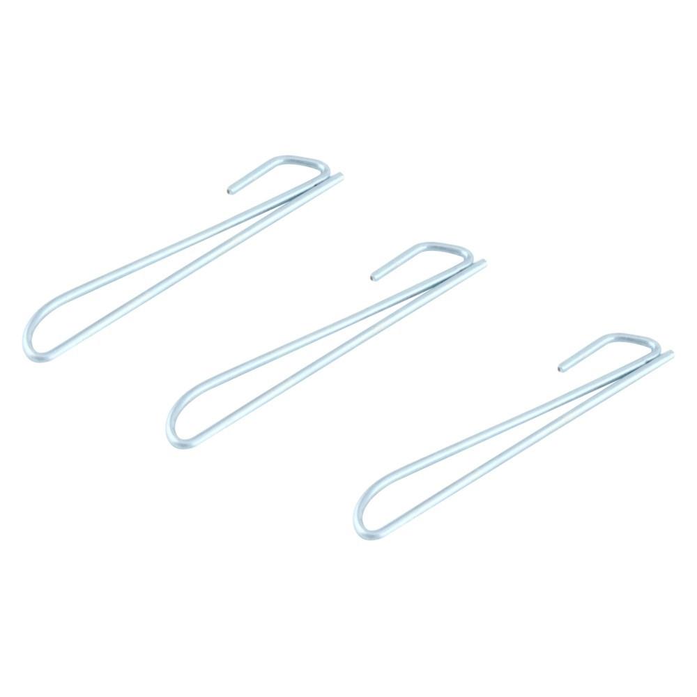 ตะขอม่านจีบ HOME LIVING STYLE NO.4 สีเงิน แพ็ก 20 ชิ้น