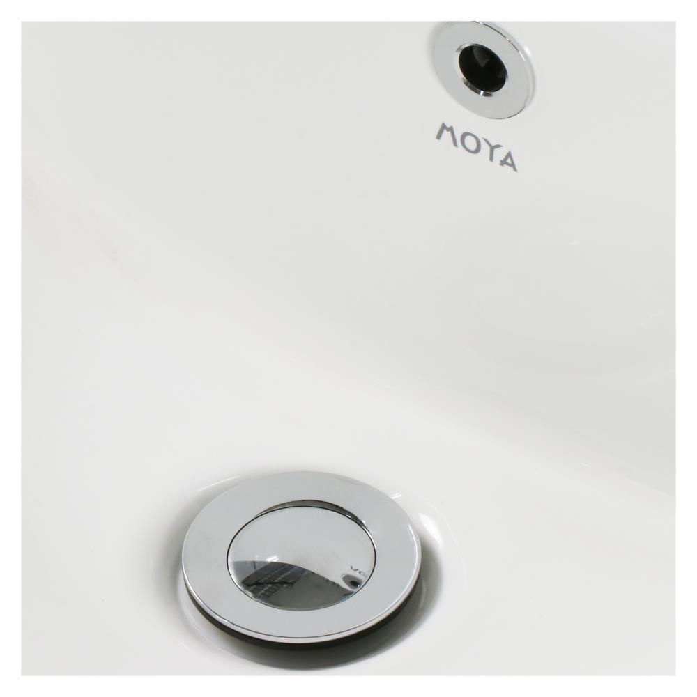 อ่างล้างหน้าพร้อมขาตั้งครึ่ง MOYA 211 สีขาว